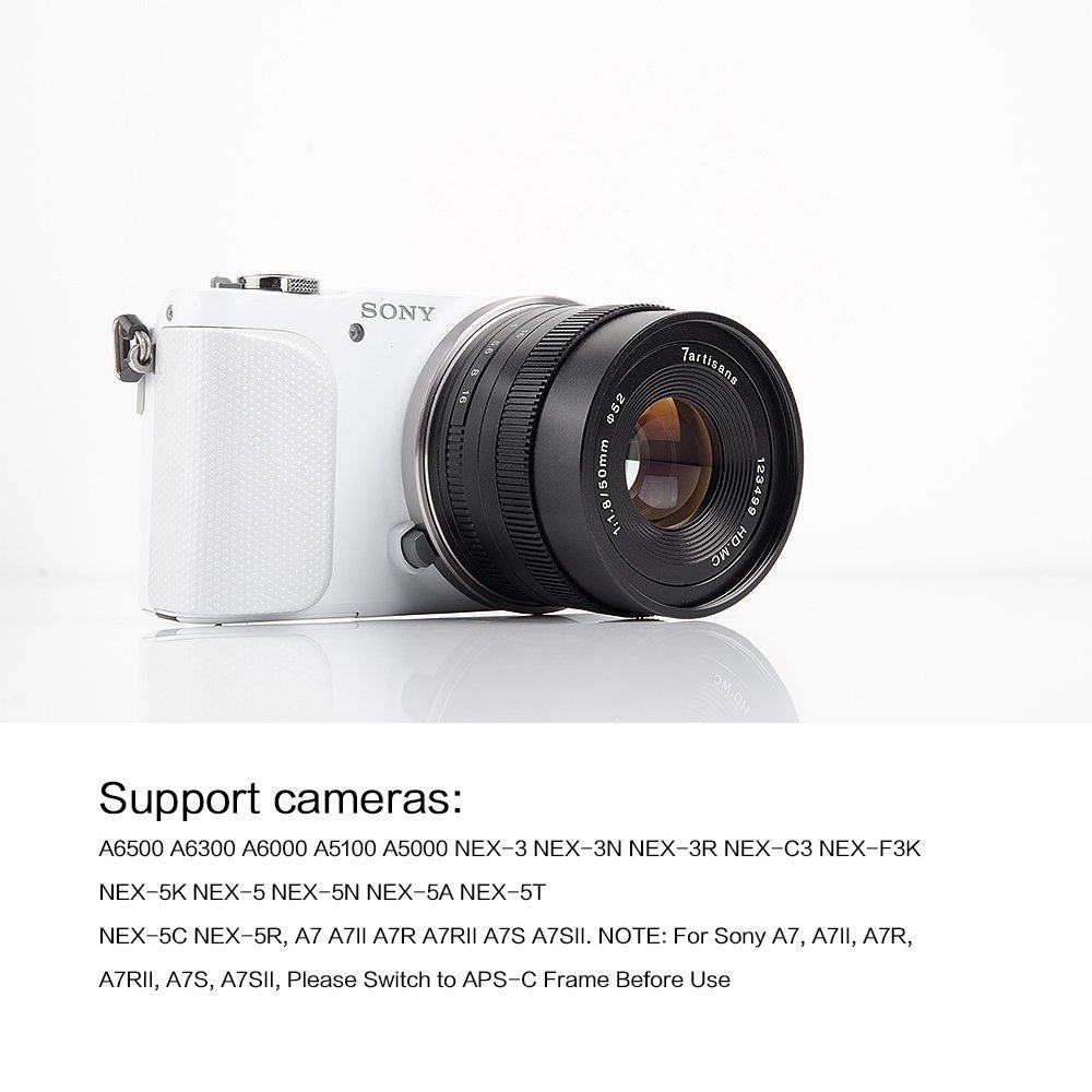 Amazon | 7artisans 光電50mm f/1.8レンズ Sony Eマウント用 | カメラ